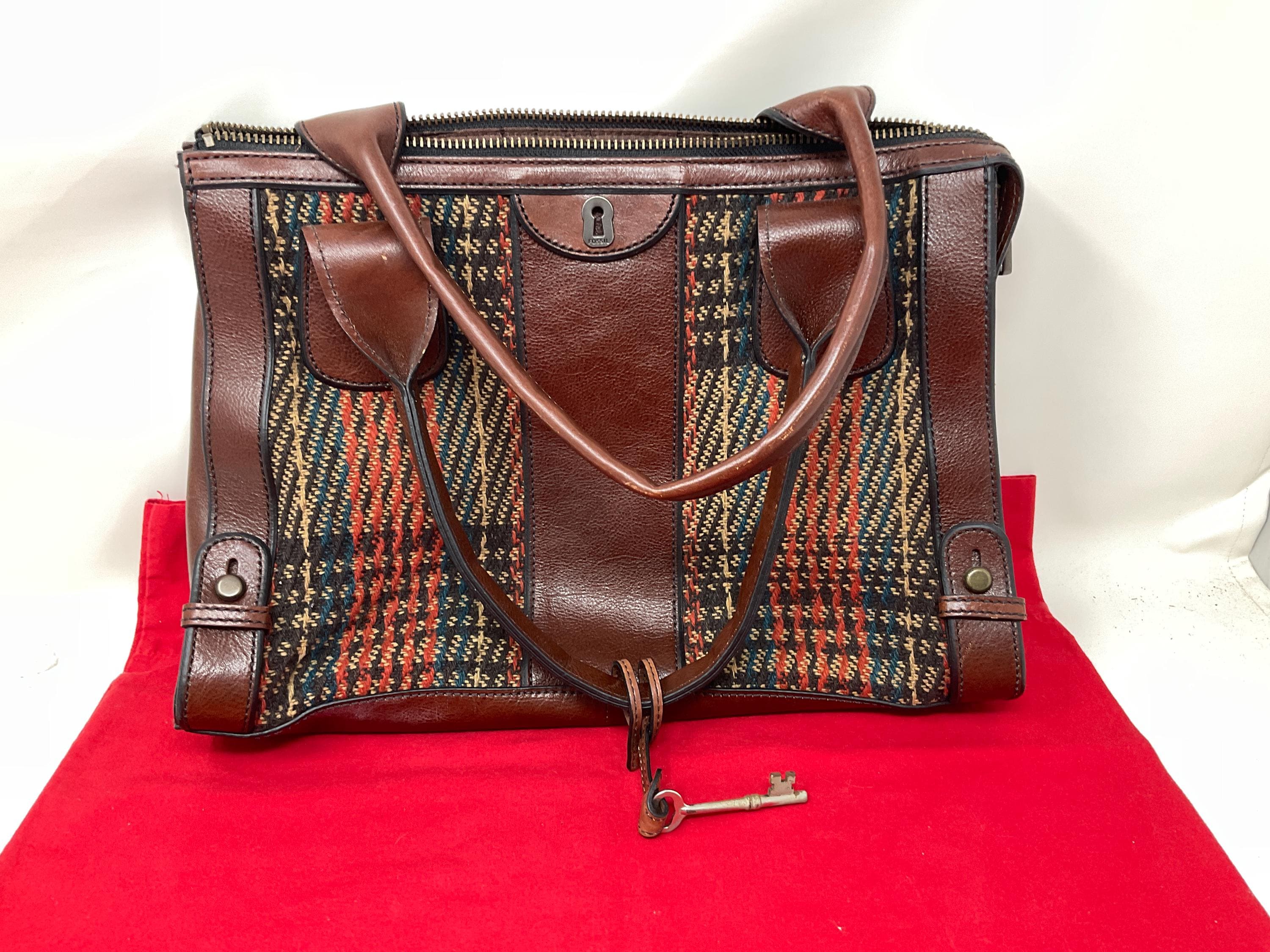 Vintage Leather Fossil Bags - Etsy