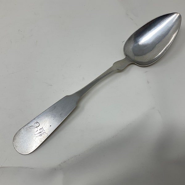 Coin Silver Spoon Larger Table Soup Spoon