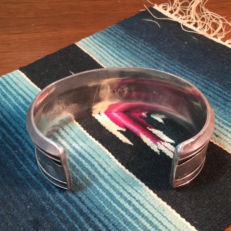 Navajo Coral Bracelet Vintage Sterling Cuff Jackie Singer - Etsy