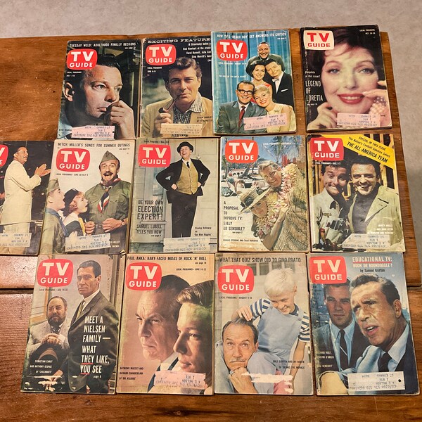 Vintage Tv Guide Etsy