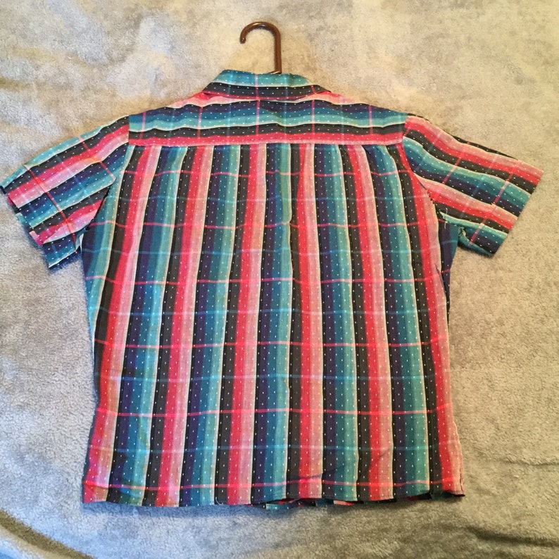 Vintage 60\u2019s Top Shirt Blouse Wrinklier Shed Dan River
