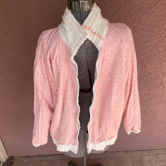 Woman’s Jacket Hand Made Multi-Colored Chenille B… - image 9