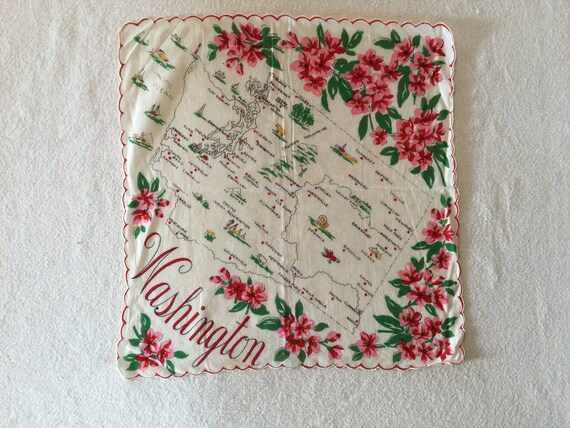 State Hanky Hankie Vintage ladies handkerchief fr… - image 3