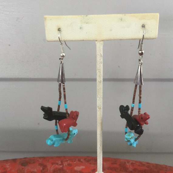 Zuni Fetish Earrings