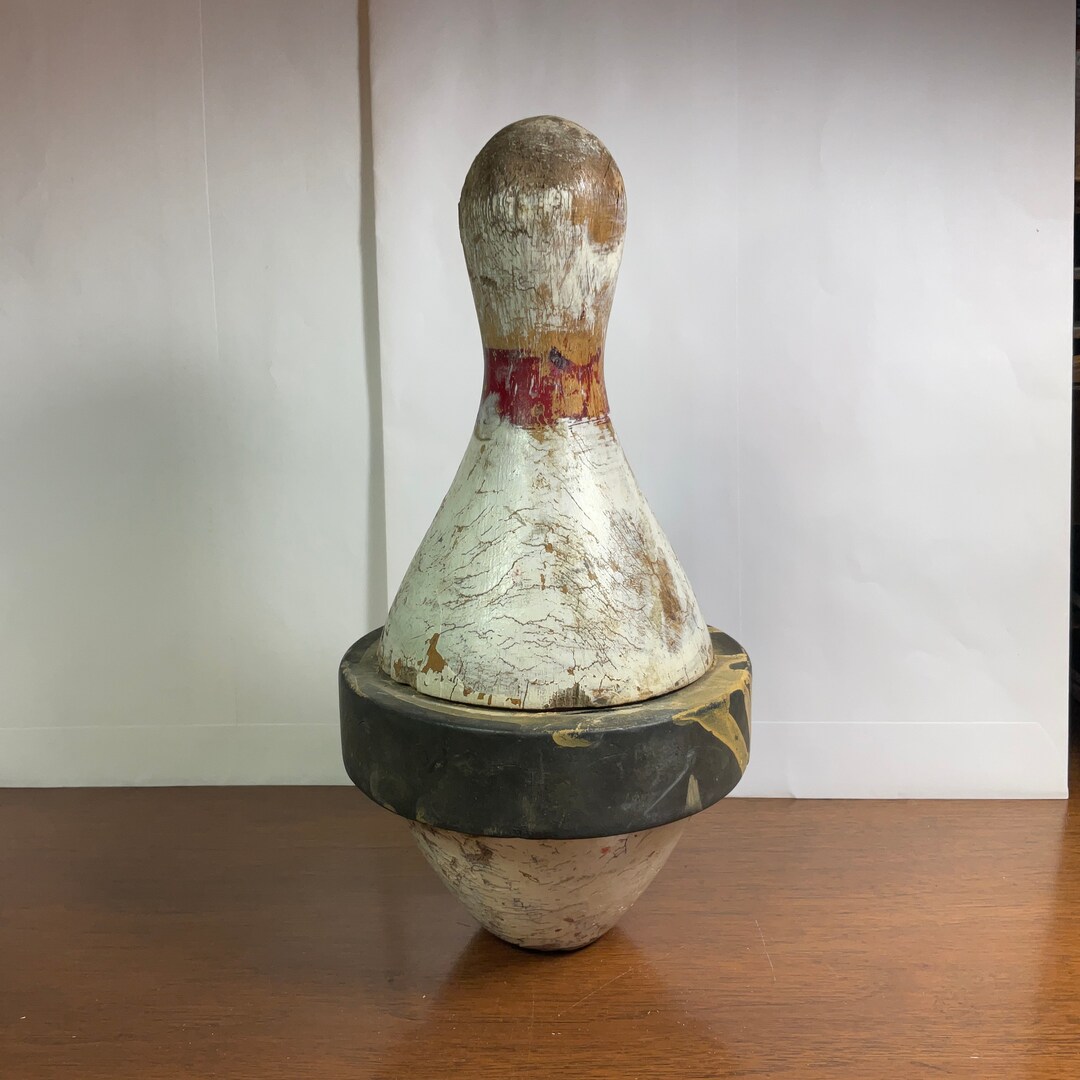 Vintage Bowling Pin Duck Pin 5 Pin Bowling Pin Etsy