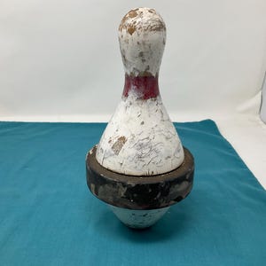 Vintage Bowling Pin Duck Pin 5 Pin Bowling Pin