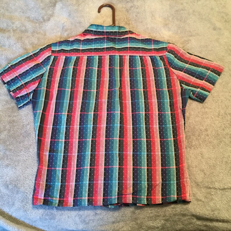 Vintage 60\u2019s Top Shirt Blouse Wrinklier Shed Dan River