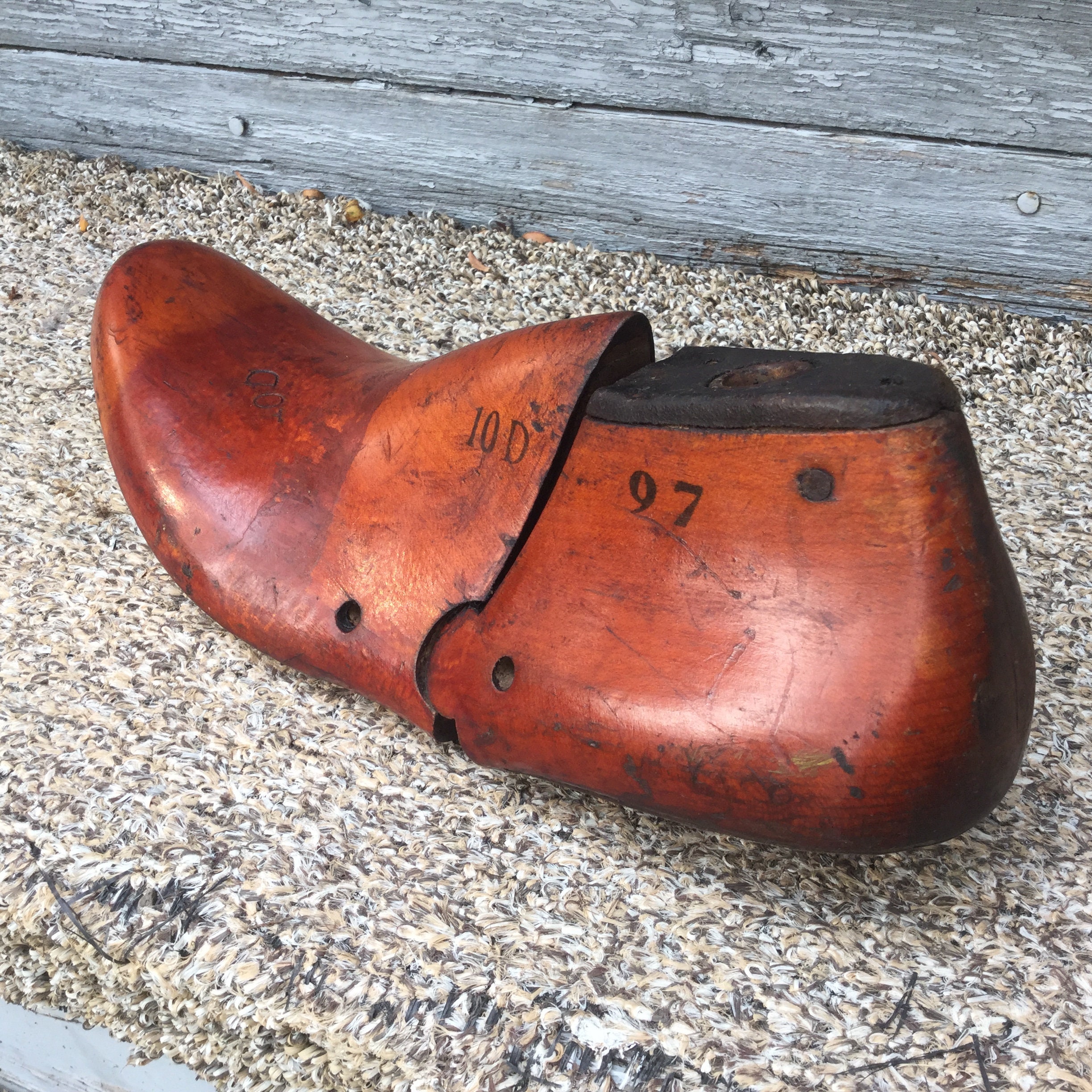 Vintage Shoe Form Cobblers Wood Shoe Mold Etsy