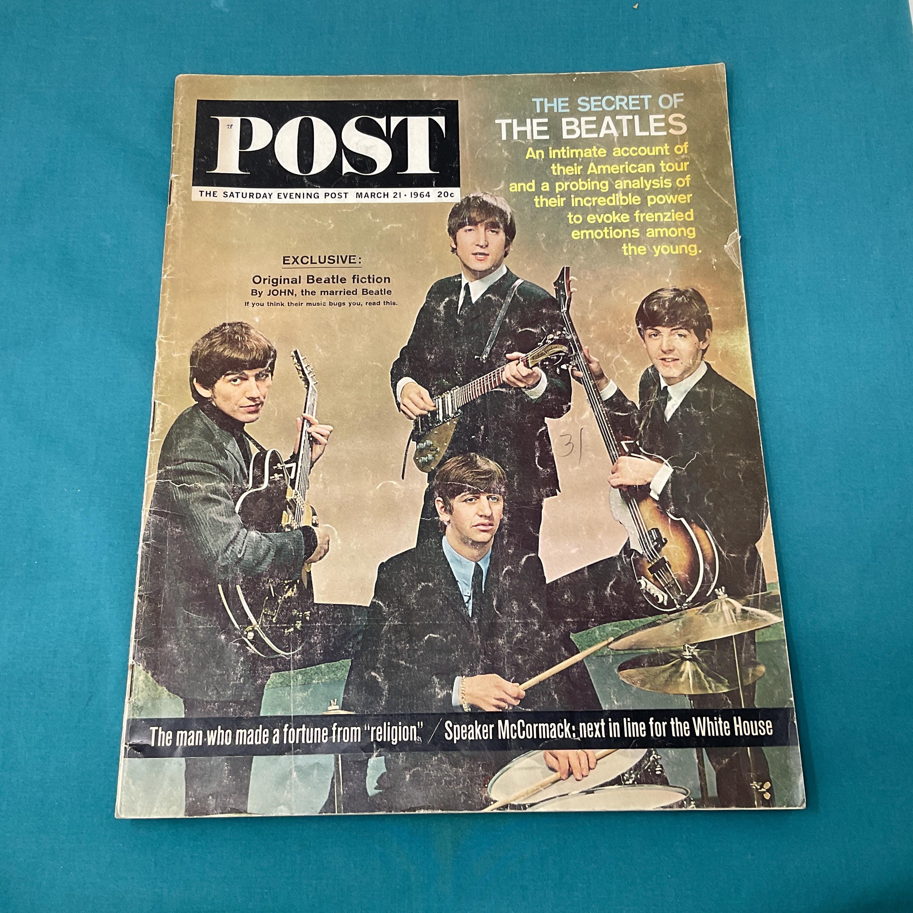 Beatles 1964 Magazine Saturday Evening Post