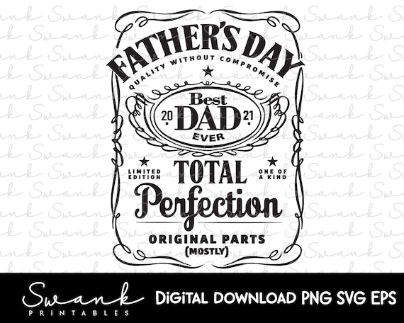 Download Father S Day Svg Dad Svg Best Dad Whiskey Label Svg Etsy