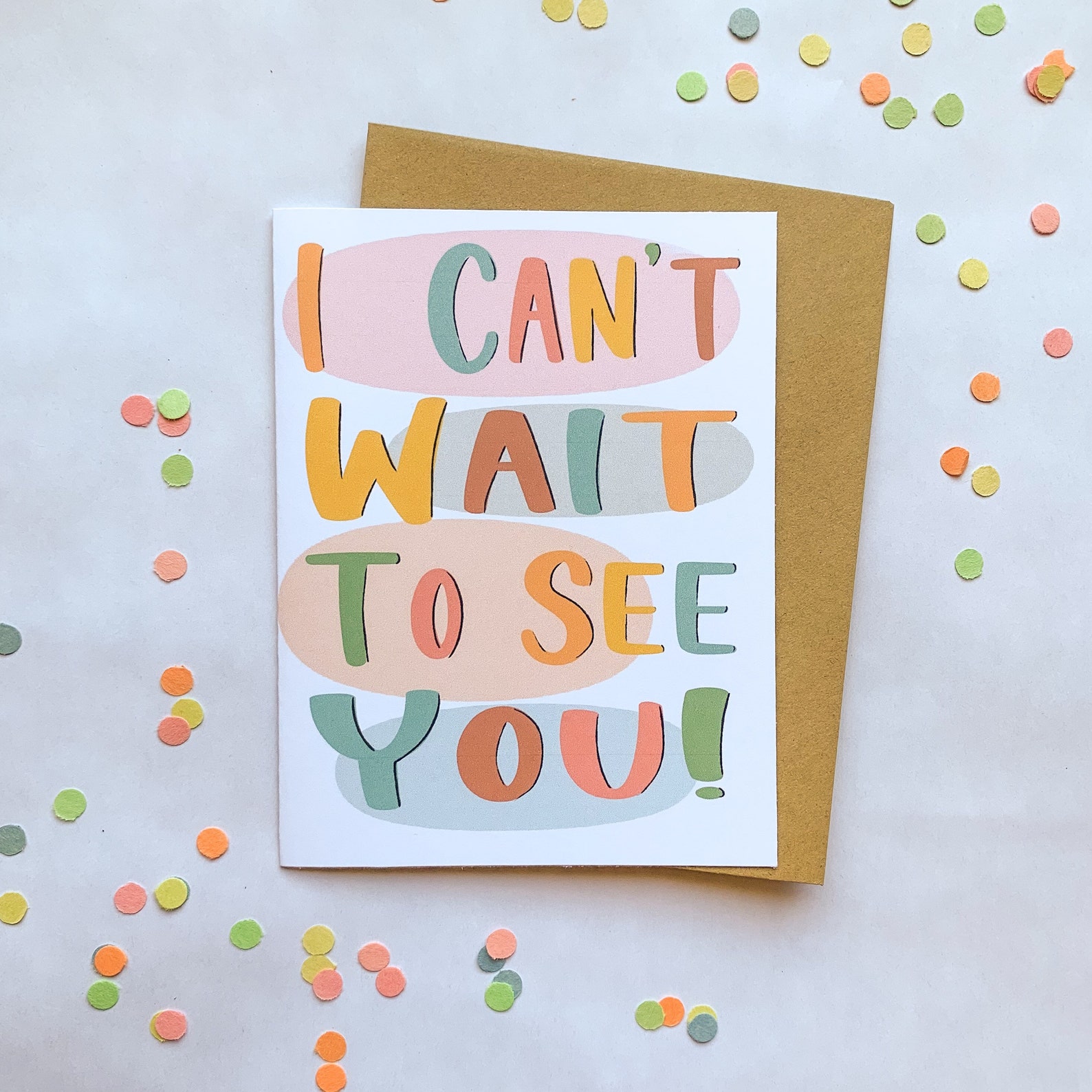 I Cant Wait To See You Card Etsy