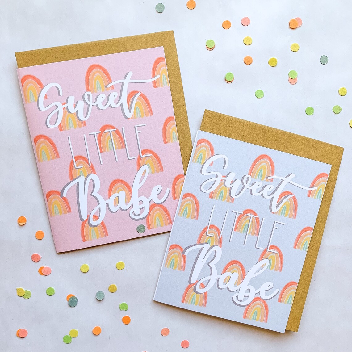 Rainbow Baby Card Etsy