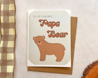 Papa Bear Father’s Day Card, Card for Dad, Papa Bear Card, Cute Father’s Day Card