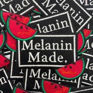 Prideful Patchez, Melanin Made, Iron on Patch, Sew On Patch, Embroidered Patch, Crafting, DIY, Appliqué, Jacket Patch