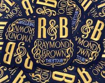 Prideful Patchez, R&B, Iron on Patch, Jacket Patch, Sew On Patch, Embroidered Patch, DIY