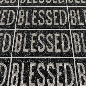 Prideful Patchez, Hustle & Grind Strass Ferro em Patch, Costurar em Patch, Fios de Strass, Patch Bordado, Artesanato