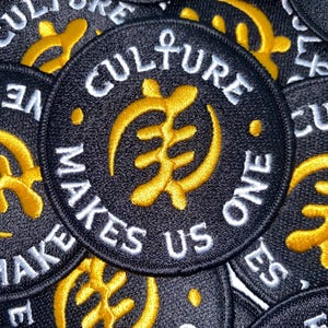 Prideful Patchez, Culture Makes Us One, Iron On Patch, Sew On Patch, Embroidered Patch, Great for Jackets,Denim,Hoodies & Bags,Cute Patches