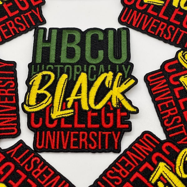 Prideful Patchez, Historically Black College Patch,Iron/Sew on Patch, African Patch, Embroidered Patch, DIY, Crafts, HBCU Patch