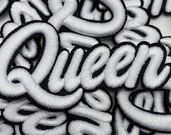 Prideful Patchez, Queen,Iron on Patch, Sew On Patch, Embroidered Patch, DIY, Appliqué