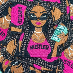Prideful Patchez, Hustler, Iron On Patch, Sew On Patch, Embroidered Patch, Great for Jackets, Denim, Hoodies & Bags, Cute Patches