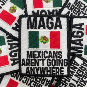 Prideful Patchez, Not Going Anywhere, Iron On/Sew On Patch, Embroidered Patch, Great for Jackets, Denim, Sweats, Hoodies & Bags, Crafts, DIY