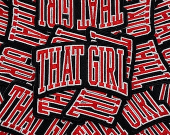 Prideful Patchez, That Girl, Iron/Sew On Patch, Embroidered Patch, Great for Jackets, Denim, Hoodies, Bags, & More, Cute Patches