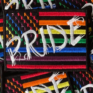 Prideful Patchez, PRIDE Flag, Iron On Patch, Sew On Patch, Embroidered Patch, Great for Jackets, Denim, Hoodies, Bags and More, Cute Patches