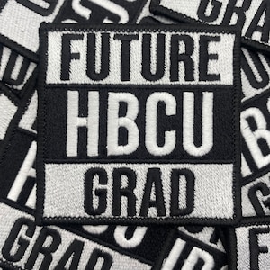 Prideful Patchez, futuro laureato HBCU, toppa da stirare, toppa da cucire, toppa ricamata, ideale per giacche, jeans, felpe con cappuccio e borse, toppe HBCU