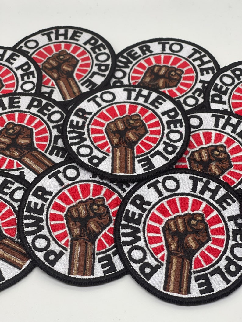 Prideful Patchez, Power to the People, Iron on Patch, Power Patch, Sew ...
