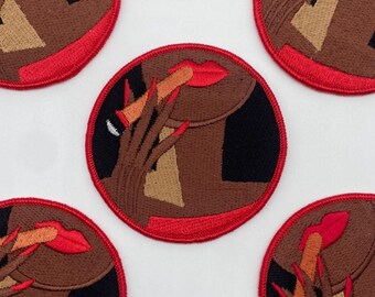 Prideful Patchez, Makeup Babe, Iron on Patch, Sew On Patch, Jacket Patch, Embroidered Patch, Crafting