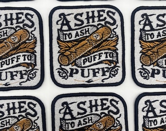 Prideful Patchez, Puff to Puff, Iron/Sew On Patch, Embroidered Patch, Great on Jackets, Denim, Hoodies, Bags and More, Fun Patches
