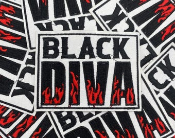 Prideful Patchez, Black Diva, Trucker Hat Patches, Iron/Sew On Patch, Great for Hats, Backpacks, Bags and More, Arts & Crafts, DIY