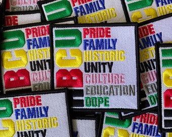Prideful Patchez, HBCU Pride, Iron On Patch, Sew On Patch, Embroidered Patch, Great for Jackets, Denim, Hoodies & Bags, Cute Patches