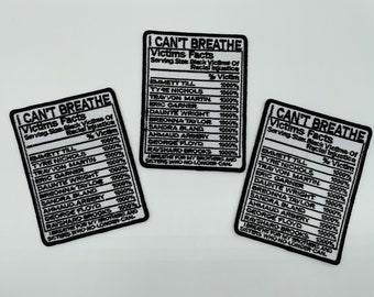 Prideful Patchez, I Can’t Breathe Iron on Patch, Powerful Patch, Sew On Patch, Back Patch, Embroidered Patch, DIY, Crafts