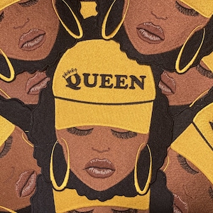 Prideful Patchez, Dreamy Queen, Iron On Patch, Sew On Patch, Embroidered Patch, Great for Jackets, Denim, Hoodies, Bags & More, Cute Patches