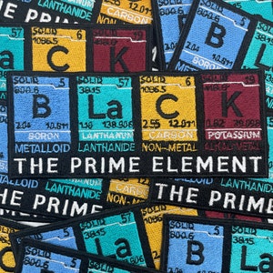 Prideful Patchez, The Prime Element Iron on Patch, Element Patch, Sew On Patch, Jacket Patch, Embroidered Patch, Crafting, Crafts