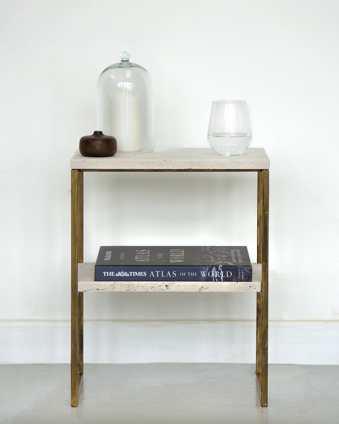 Travertine Stone Bedside Table euclidean Etsy UK