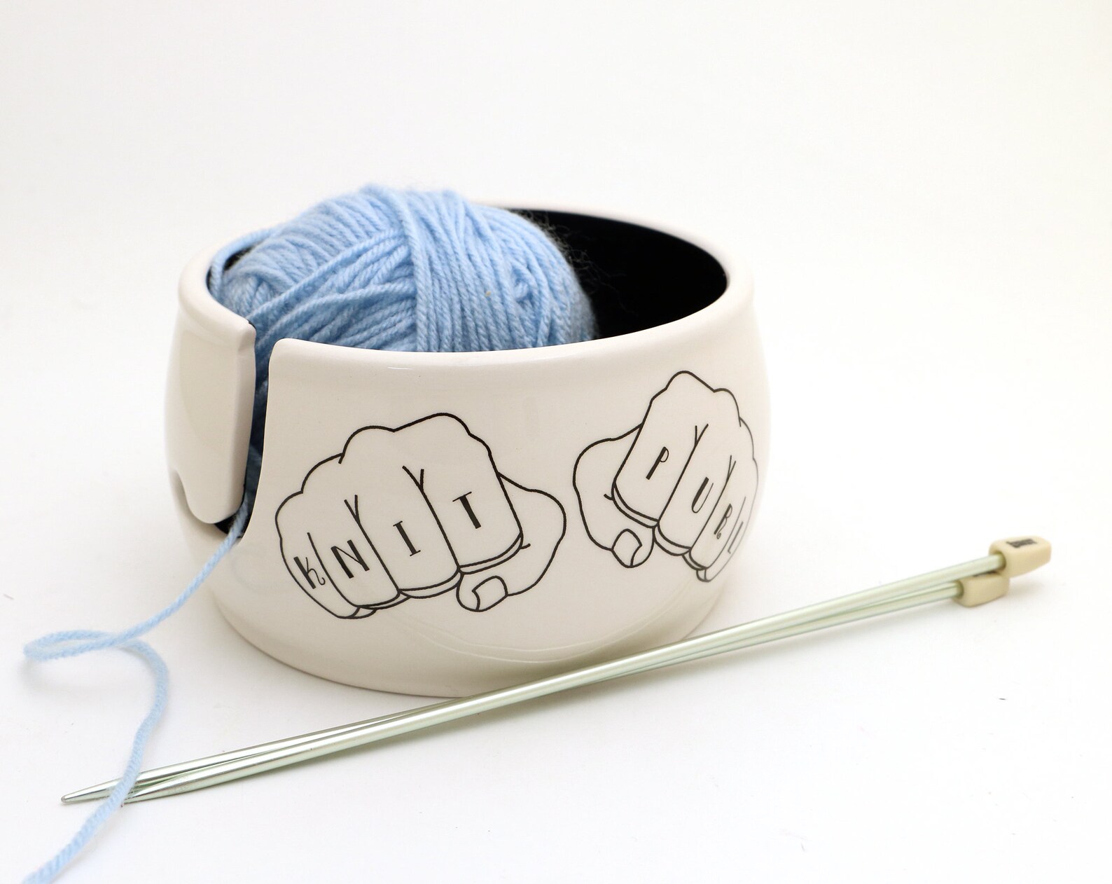 Yarn Bowl Tattoo Yarn Bowl Knit Purl Knitting Tattoo Etsy