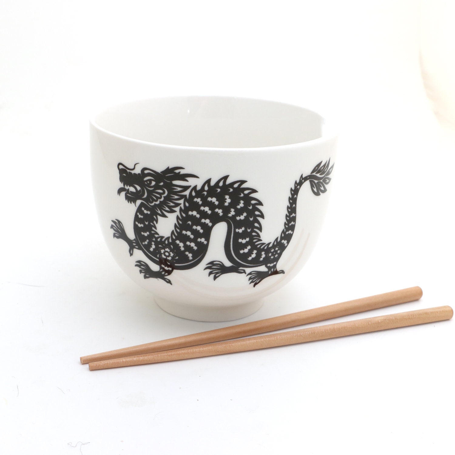 Chinese Dragon Bowl - Etsy