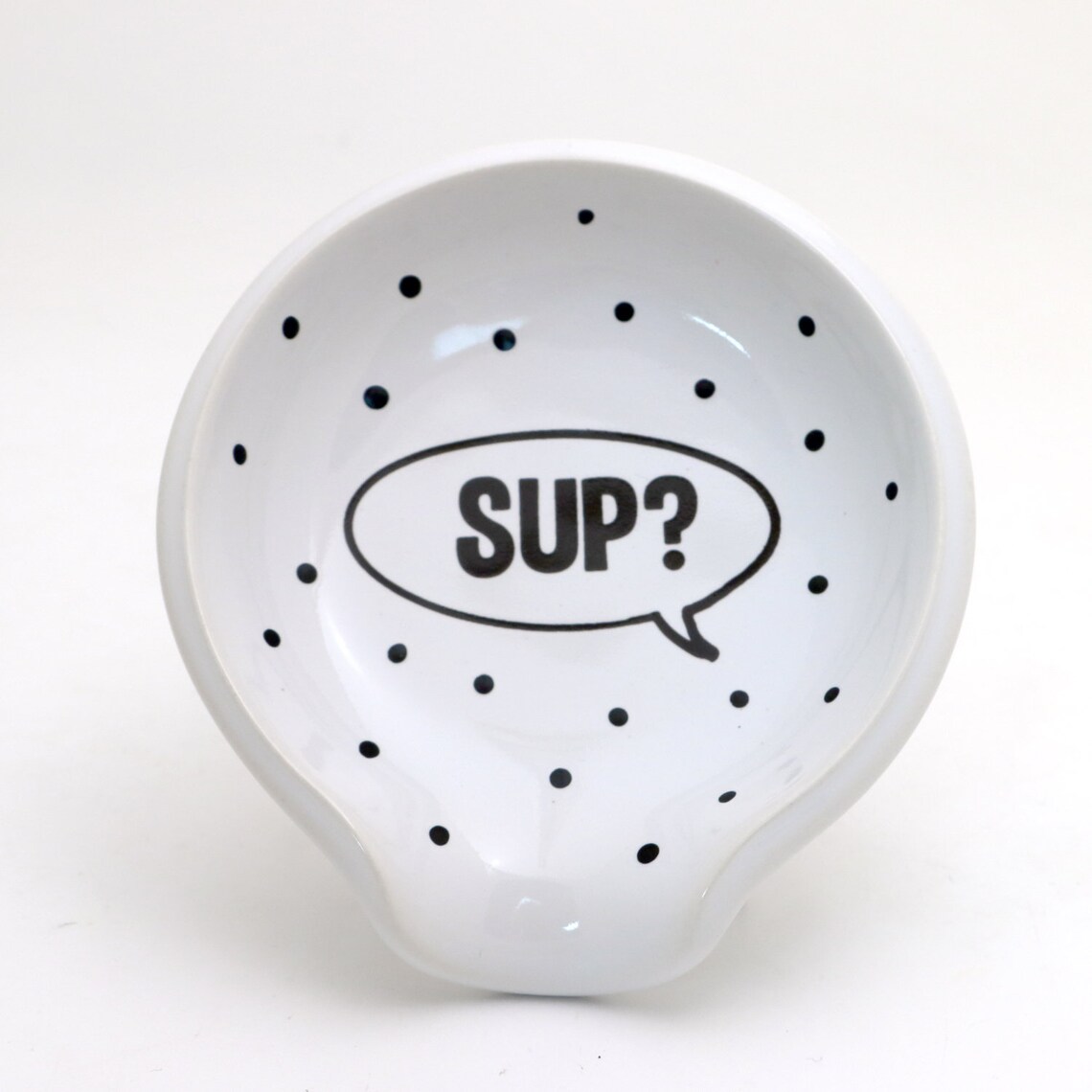 Ceramic spoon rest Sup funny gift Etsy