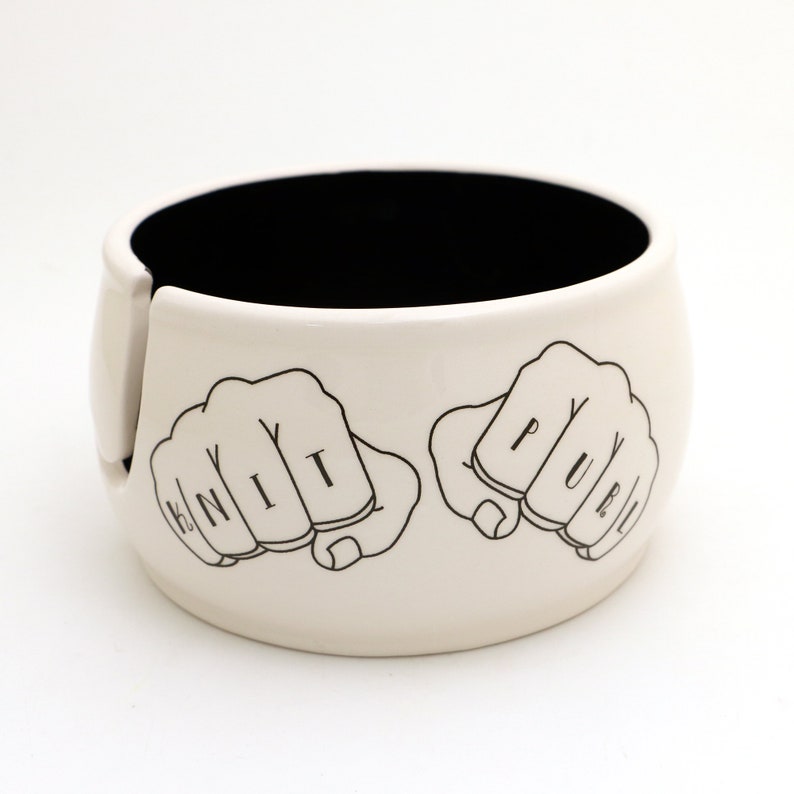 Yarn Bowl Tattoo Yarn Bowl Knit Purl Knitting Tattoo Etsy