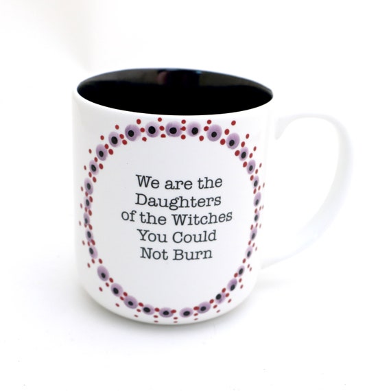 Daughters of Witches Mug: Purple Mandala for Feminist