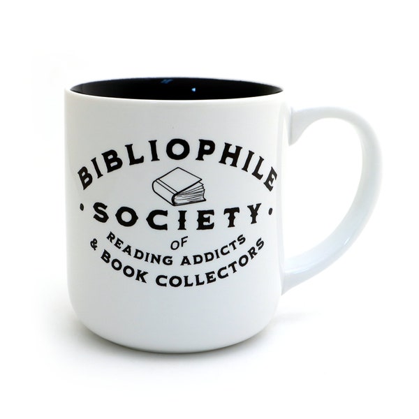 Bibliophile Society, Reading Addict, funny mug for introvert, reader