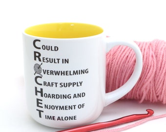 Definition of Crochet mug, funny gift for someone who crochets