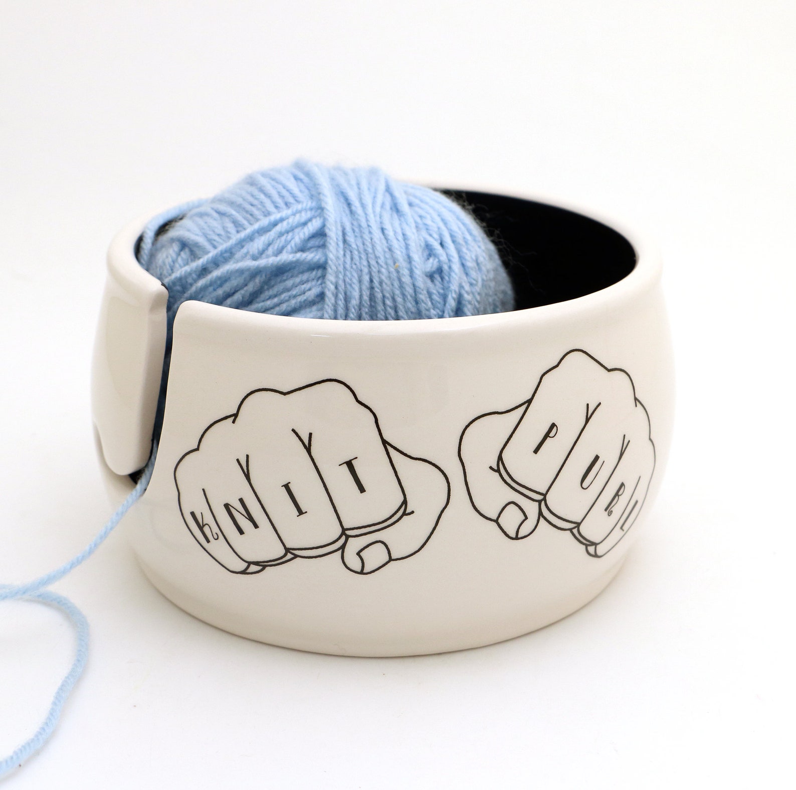 Yarn Bowl Tattoo Yarn Bowl Knit Purl Knitting Tattoo Etsy