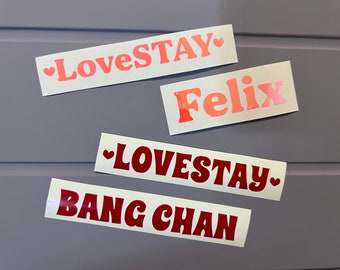 Calcomanías LoveStay de Stray Kids para Lightstick