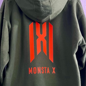 Monsta X Logo Zip Up Hoodie