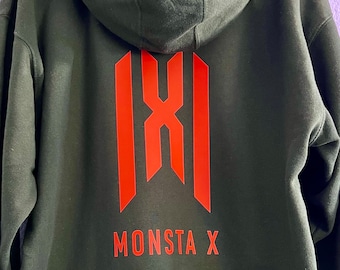Monsta X Logo Zip Up Hoodie