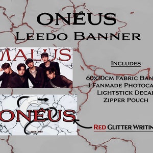 Oneus Malus Inspired Fabric Slogan Banner Cheering Kit for Concert