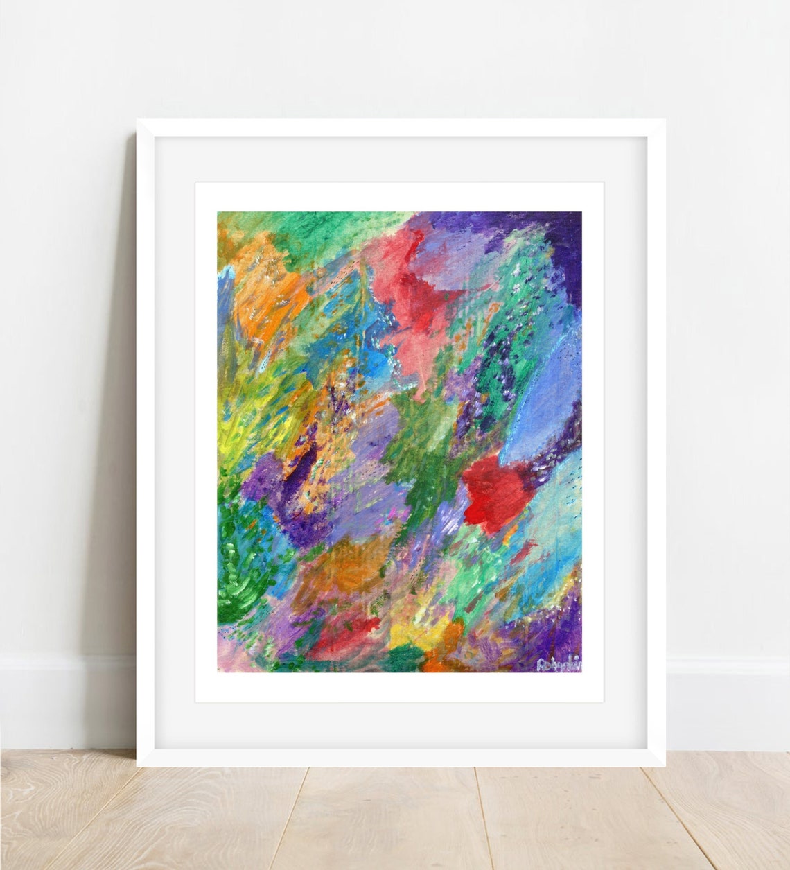 Spring Abstract Art Print Colourful Quirky Wall Art Bright Etsy
